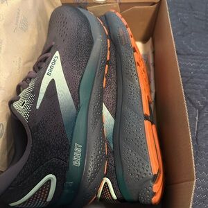 Brooks Ghost Running Shoes - Black and Orange